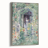 Impressionist Garden Scene Wall Art - Vibrant Floral Landscape Print