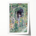 Impressionist Garden Scene Wall Art - Vibrant Floral Landscape Print