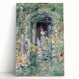 Impressionist Garden Scene Wall Art - Vibrant Floral Landscape Print