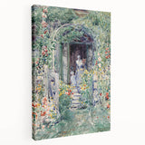 Impressionist Garden Scene Wall Art - Vibrant Floral Landscape Print