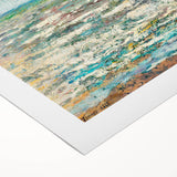 Modern Wall Art - Impressionist Seascape with Vibrant Textured Waves