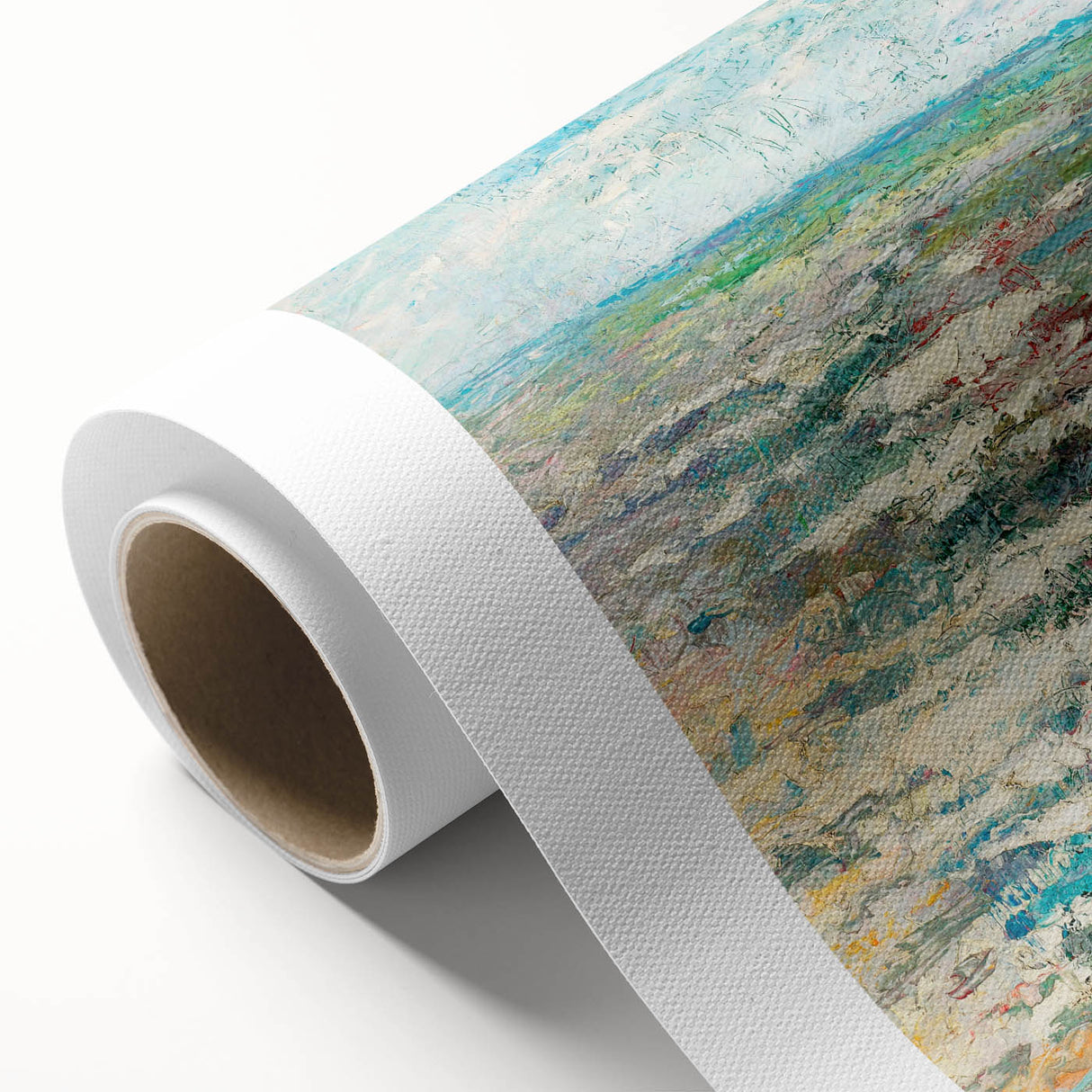 Modern Wall Art - Impressionist Seascape with Vibrant Textured Waves