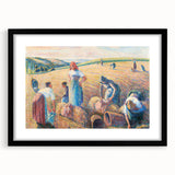 Impressionism Wall Art: The Gleaners by Camille Pissarro Print