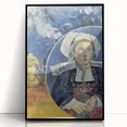 Modern Wall Art - Captivating Portrait with Elegant Floral Details