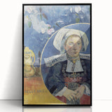 Modern Wall Art - Captivating Portrait with Elegant Floral Details