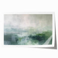 Abstract landscape wall art print showcasing vibrant colors and fluid shapes, rolled up for easy transportation and display, perfect for modern home decor.