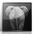Framed acrylic wall art showcasing a vibrant animal design, featuring rich colors and intricate details, set against a sleek black frame for an elegant display.