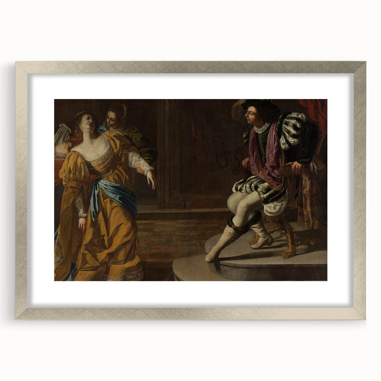 Classic Baroque Art Print - Dramatic Scene with Regal Elegance