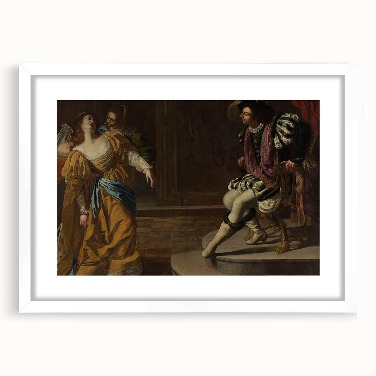 Classic Baroque Art Print - Dramatic Scene with Regal Elegance