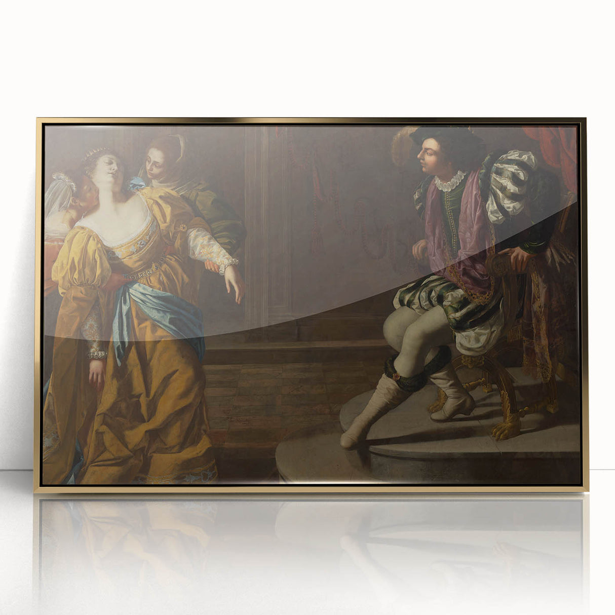 Classic Baroque Art Print - Dramatic Scene with Regal Elegance