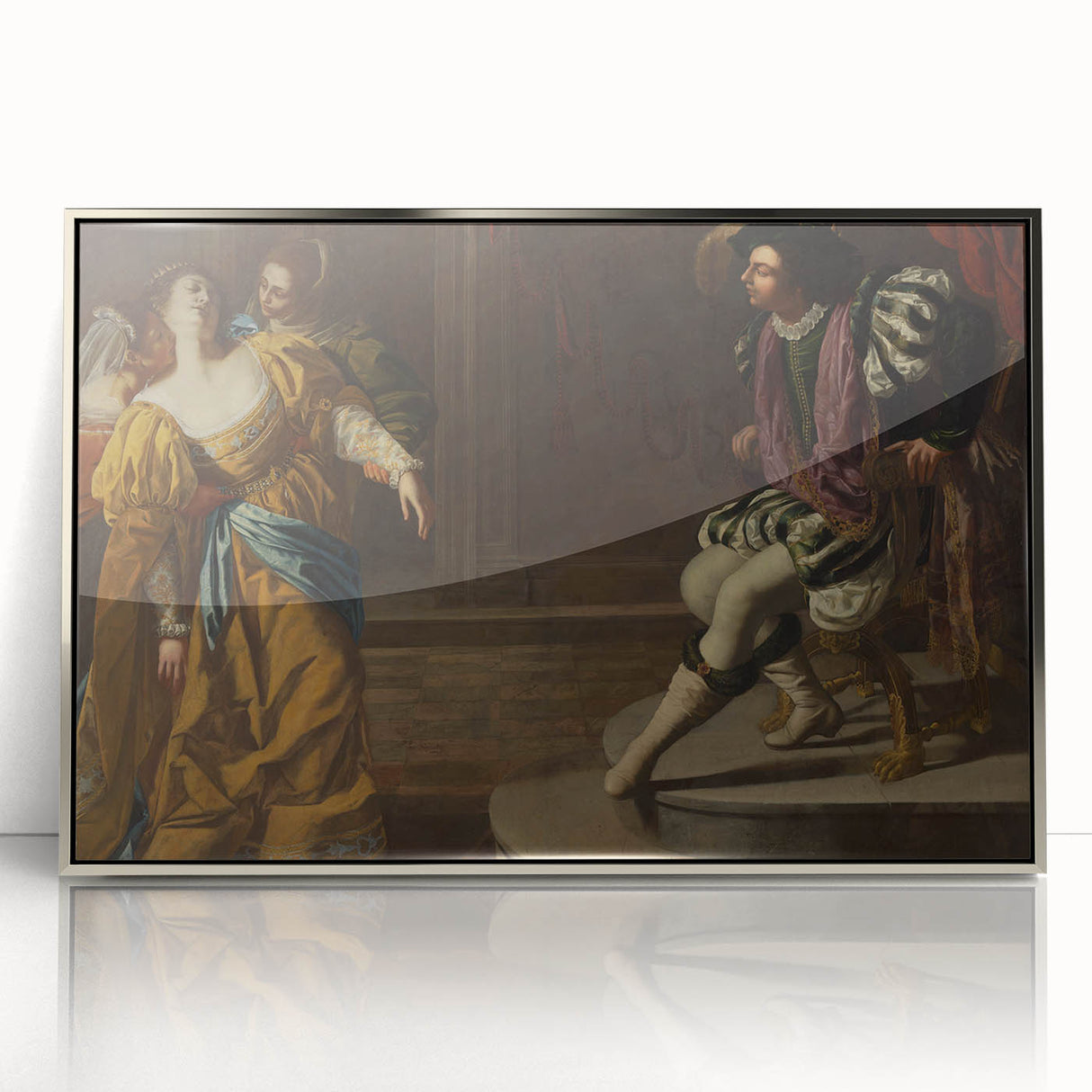 Classic Baroque Art Print - Dramatic Scene with Regal Elegance