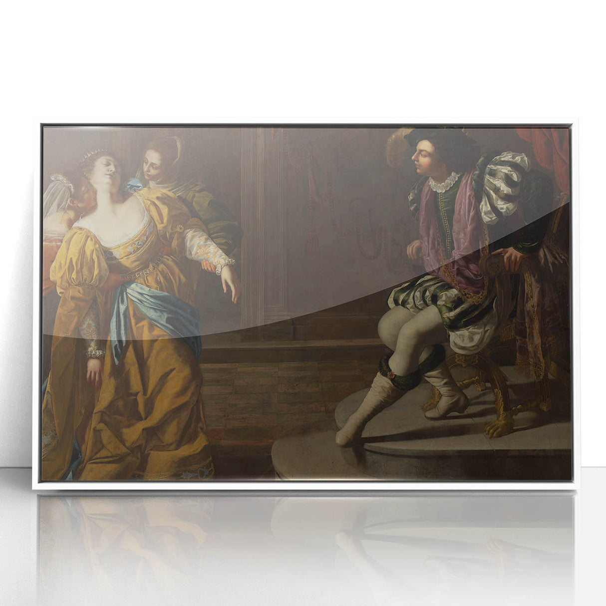 Classic Baroque Art Print - Dramatic Scene with Regal Elegance