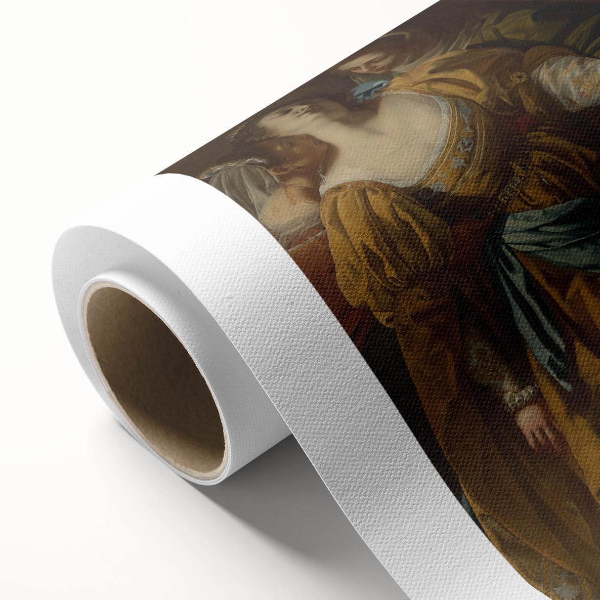 Classic Baroque Art Print - Dramatic Scene with Regal Elegance