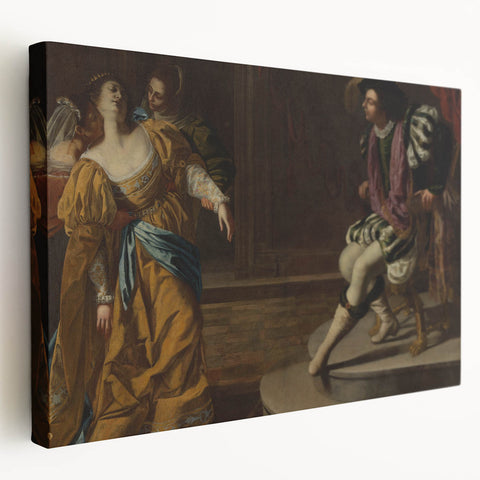 Classic Baroque Art Print - Dramatic Scene with Regal Elegance