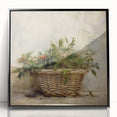 Festive Canvas Art - Rustic Holly Basket Christmas Wall Decorations