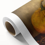 Halloween Art Prints - Rustic Pumpkin Painting for Fall Wall Decor