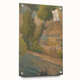 Lajos Csordák's By the Water - Rustic Impressionist Landscape Painting