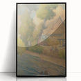 Lajos Csordák's By the Water - Rustic Impressionist Landscape Painting