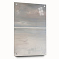 Acrylic glass artwork showcasing a vibrant landscape design, displayed in a side view with decorative pins, perfect for enhancing modern home decor.