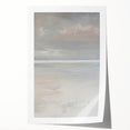 Rolled print showcasing a serene landscape with vibrant colors and intricate details, designed for wall decor, packaged securely in a protective cardboard tube.
