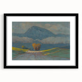 Modern Wall Art Print - Hay Weighing by Csordák - Tranquil Landscape Decor