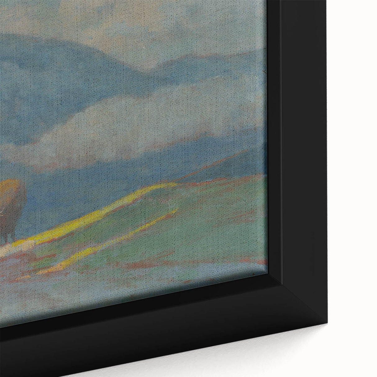 Modern Wall Art Print - Hay Weighing by Csordák - Tranquil Landscape Decor