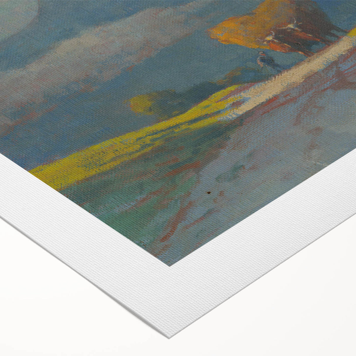 Modern Wall Art Print - Hay Weighing by Csordák - Tranquil Landscape Decor