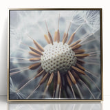 Large art print of abstract florals in vibrant colors on a gold acrylic frame, ideal for modern nursery wall decor.