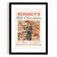 Vintage Hershey's Milk Chocolate Retro Wall Art