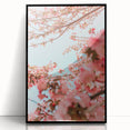 Large abstract wall art featuring spring-themed colors in green and yellow on a black acrylic framed print.