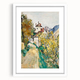 Impressionist Village Scene - Dr. Gachet’s House by Cézanne Print