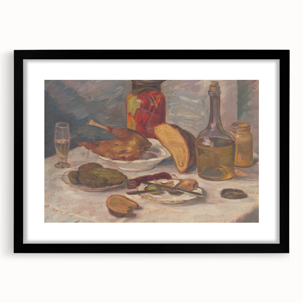 Banquet Still Life" Modern Wall Art - Elegant Contemporary Kitchen Decor