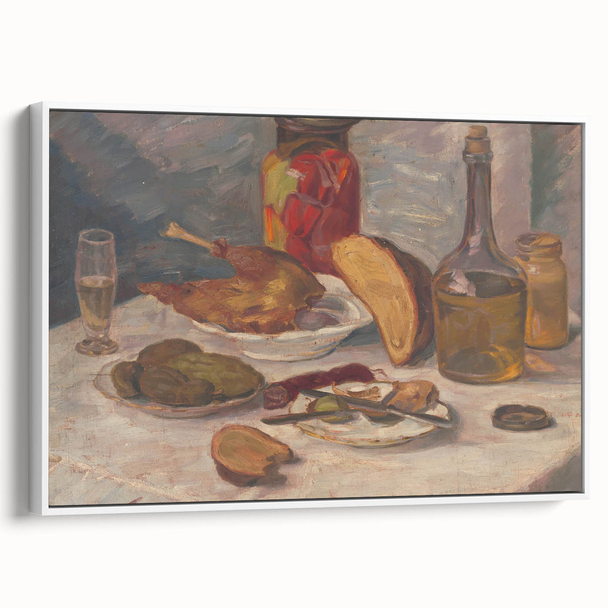 Banquet Still Life" Modern Wall Art - Elegant Contemporary Kitchen Decor