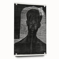 Modern Wall Art - Bold Monochrome Portrait for Minimalist Spaces