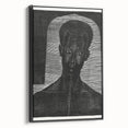 Modern Wall Art - Bold Monochrome Portrait for Minimalist Spaces