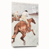 Impressionist Jockey Scene - The Jockey by Toulouse-Lautrec Print