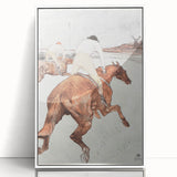 Impressionist Jockey Scene - The Jockey by Toulouse-Lautrec Print