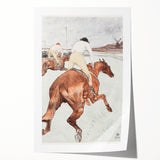 Impressionist Jockey Scene - The Jockey by Toulouse-Lautrec Print