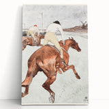 Impressionist Jockey Scene - The Jockey by Toulouse-Lautrec Print
