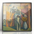 Modern Wall Art - Surreal Abstract Scene with Bold Visual Layers