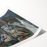 Impressionist Wall Art: The Large Bathers Famous by Paul Cézanne