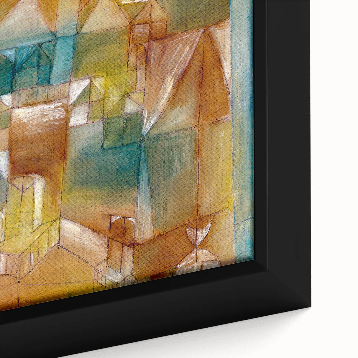 Modern Wall Art - Abstract Architectural Facade in Earthy Tones