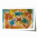 Modern Wall Art - Abstract Architectural Facade in Earthy Tones