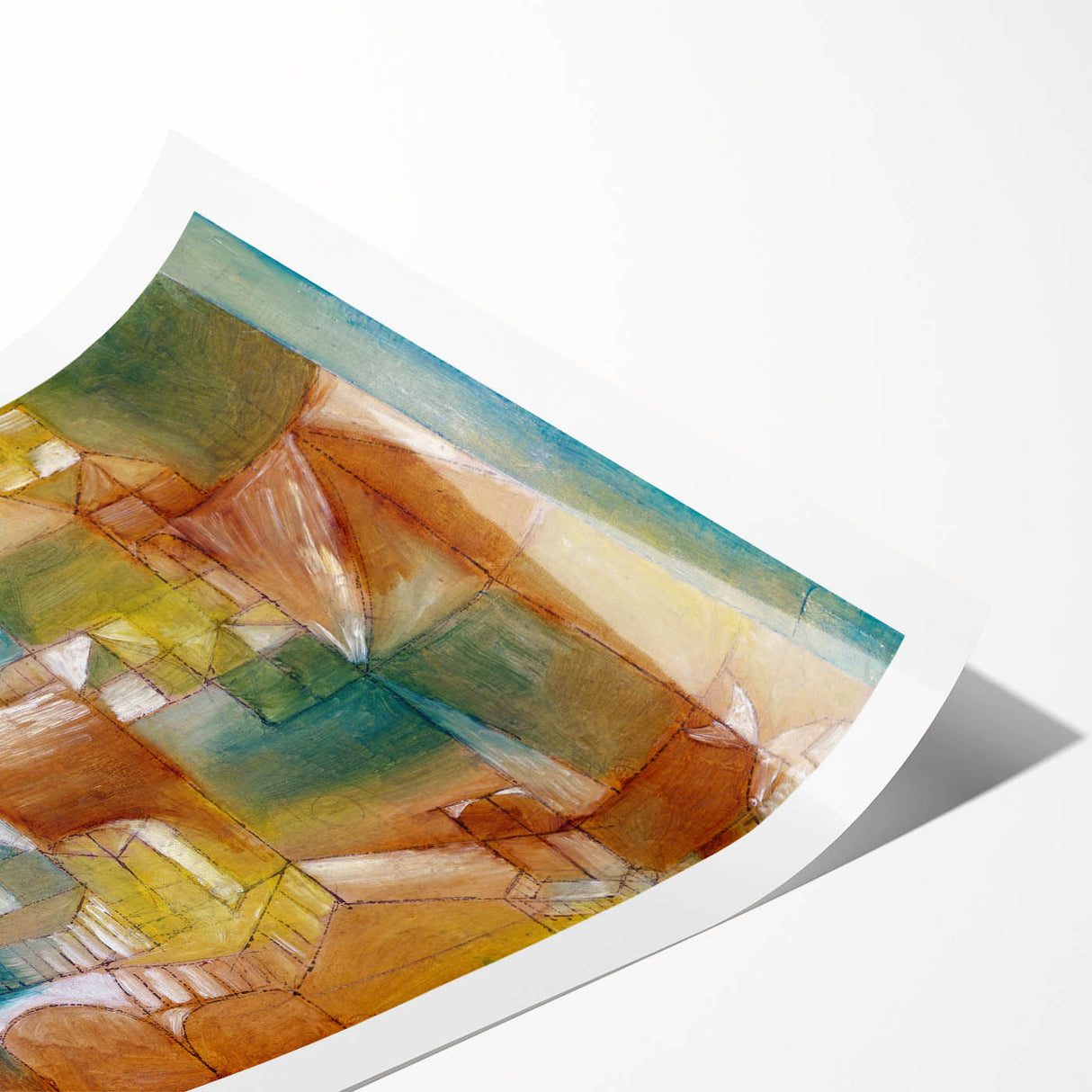 Modern Wall Art - Abstract Architectural Facade in Earthy Tones