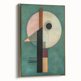 Framed abstract geometric canvas art in gold tones, showcasing a modern design with sharp angles and smooth lines. Ideal for contemporary home decor.