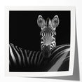 Glossy photo print mockup set showcasing a vibrant animal design, featuring a blend of colors and textures, elegantly arranged on a minimalist background, ideal for art display purposes.