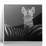 Framed acrylic wall art featuring a vibrant, colorful animal design with a white border. Perfect for modern home decor, adding a touch of nature-inspired elegance. Ideal for animal lovers and art enthusiasts seeking unique interior decor.