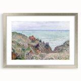 Impressionist Coastal Wall Art - Monet's Cabin by the Sea, Framed Print