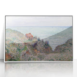 Impressionist Coastal Wall Art - Monet's Cabin by the Sea, Framed Print