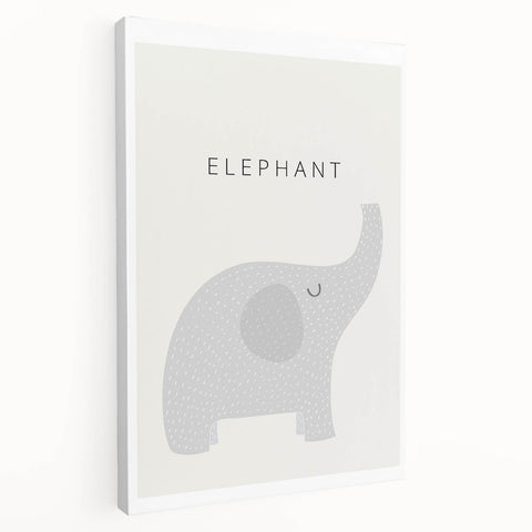 Elephant Nursery Wall Art - Stretched Canvas Baby Room Decor